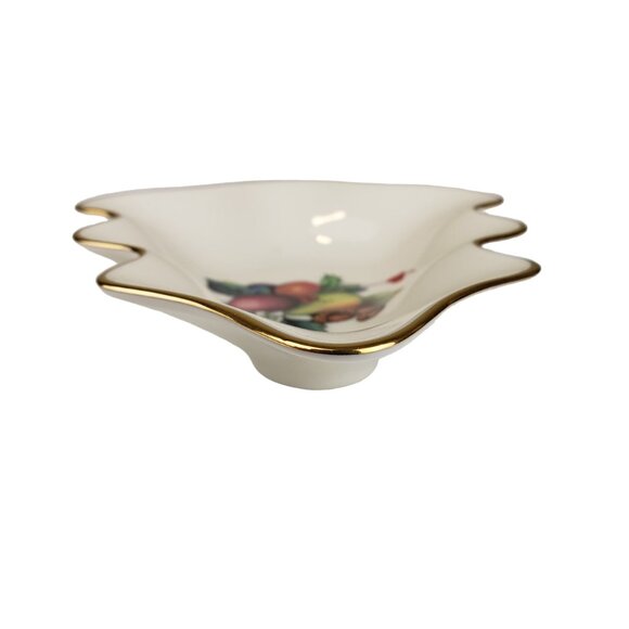 Lenox Tree Shaped Holiday Tartan 5" Christmas Candy Dish Like New - Picture 5 of 10